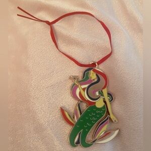 Starbucks Siren Rose Gold Enamel Mermaid Ornament